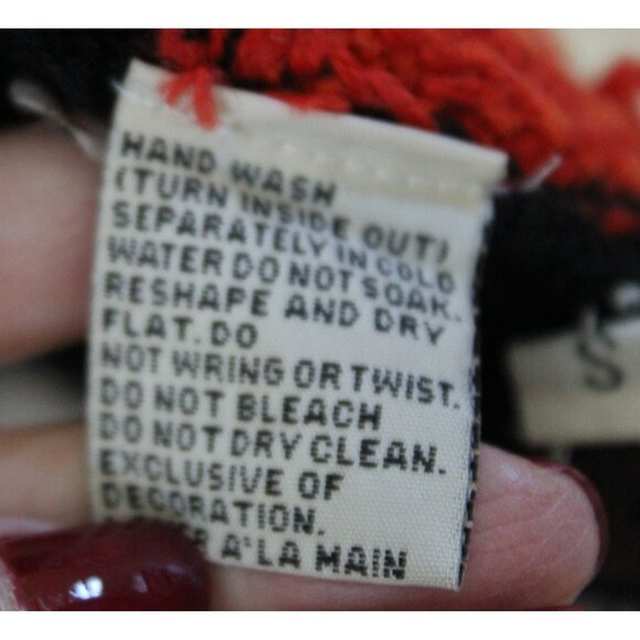 VTG Marisa Cristina Halloween Pumpkin Cardigan Sweater Diamonds Size Small - Picture 8 of 9